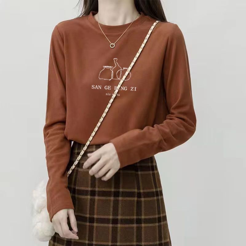 Женские термокофты в корейском – обзор и цена Undershirt Crew Neck